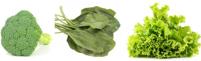 Лутеин има се съдържа в листата на зелените зеленчуци.