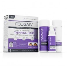 FOLIGAIN® WOMEN'S TRIPLE ACTION COMPLETE SYSTEM FOR THINNING HAIR (3-Piece Starter/Trial Set) – система за възстановяване на оредяла и слаба коса за жени – сет 3 в 1 FOLIGAIN® WOMEN'S TRIPLE ACTION COMPLETE SYSTEM FOR THINNING HAIR (3-Piece Starter/Trial Set) – система за възстановяване на оредяла и слаба коса за жени – сет 3 в 1