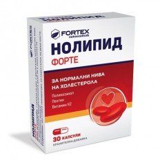 Нолипид Форте капсули за нормални нива на холестерола х30 Fortex Нолипид Форте капсули за нормални нива на холестерола х30 Fortex