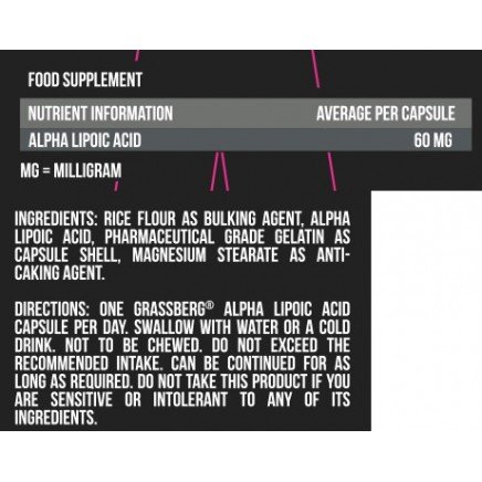 /Alpha Lipoic Acid 60 Capsules в категория Мозъчна функция и нервна