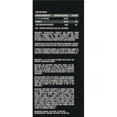 Immu Boost - Beta Glucans 60 капсули | Grassberg