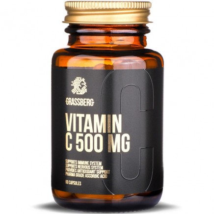 /Vitamin C 500 mg 60 Capsules в категория Витамин C. Vitamin C 500 мг 60