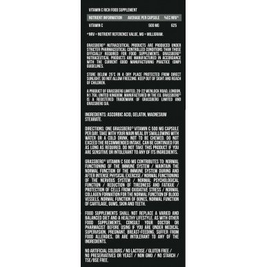 Vitamin C 500 мг 60 капсули | Grassberg