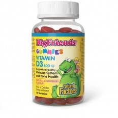 Big Friends, 600 IU 60 желирани таблетки, с вкус на ягода Big Friends, 600 IU 60 желирани таблетки, с вкус на ягода
