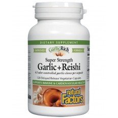GarlicRich® Super Strength Garlic+Reishi / Чесън + Рейши x 120 капсули