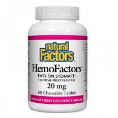 HemoFactors® / Желязо 20 mg х 60 дъвчащи таблетки HemoFactors® / Желязо 20 mg х 60 дъвчащи таблетки