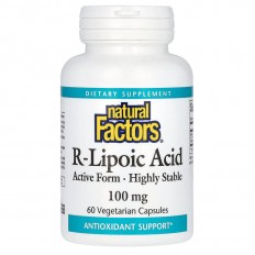 R-Alpha-Lipoic Acid/ Алфа-липоева киселина (R-форма) 100 mg x 60 капсули