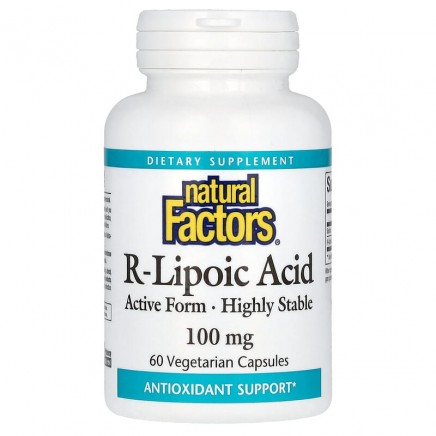 - R-Alpha-Lipoic Acid 100 mg 60 Vegetarian Capsules в категория . Категория: