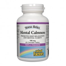 Mental Calmness/ Л-Теанин 100 mg х 60 дъвчащи таблетки Mental Calmness/ Л-Теанин 100 mg х 60 дъвчащи таблетки