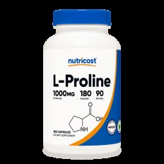 Л-Пролин (L-Proline) 500 mg, 180 капсули, 90 дози Костиистави Л-Пролин (L-Proline) 500 mg, 180 капсули, 90 дози Костиистави