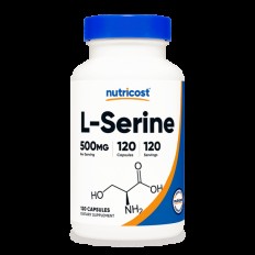 Л-Серин (L-Serine) 500 mg, 120 капсули Л-Серин (L-Serine) 500 mg, 120 капсули