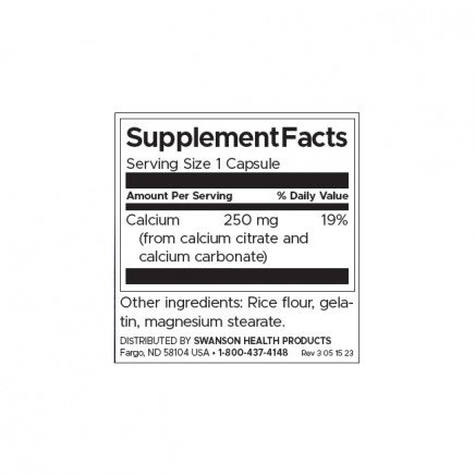 /Calcium Citrate Complex 250 mg 100 Capsules в категория Калций. Calcium Citrate