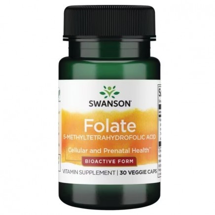 SWS-02714, SWS-02758/Folate 5-Methyltetrahydrofolic Acid - Bioactive Form 30 Veg Caps в