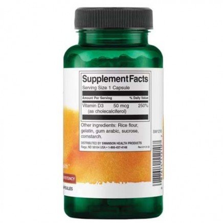 SWS-11210/Higher Potency Vitamin D3 2000 IU 250 Capsules в категория . Higher Potency