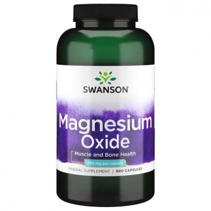/Magnesium Oxide 200 mg 500 Capsules в категория Магнезий. Magnesium Oxide 200