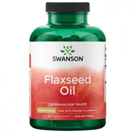 /Organic Flaxseed Oil 1000 мг 200 Softgels в категория Омега 3-6-9. Organic