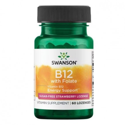 /Vitamin B12 with Folate Sugar-Free Strawberry 60 Lozenges в категория Витамин