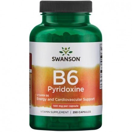 /Vitamin B6 Pyridoxine 100 mg 250 Capsules в категория Витамин B6. Vitamin B6