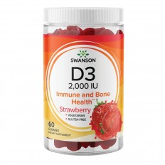 Vitamin D3 Immune & Bone Health 60 дъвчащи таблетки ягода Vitamin D3 Immune & Bone Health 60 дъвчащи таблетки ягода