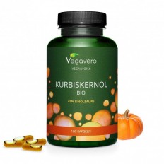 Масло от био тиквено семе 180 капсули, 100% Vegan Масло от био тиквено семе 180 капсули, 100% Vegan