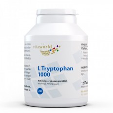 Л-Триптофан (L-Tryptophan) 1000 mg, 120 таблетки Л-Триптофан (L-Tryptophan) 1000 mg, 120 таблетки