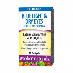 Blue Light & Dry Eyes Protection Formula 30 гел-капсули | Webber Naturals Blue Light & Dry Eyes Protection Formula 30 гел-капсули | Webber Naturals