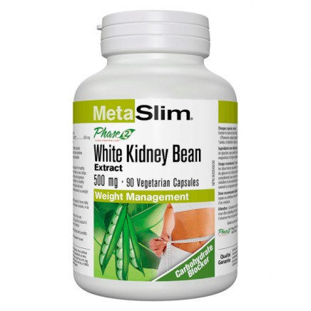 /MetaSlim Phase 2 White Kidney Bean 500 mg 90 Vegetarian Capsules в категория . Име