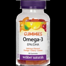 Omega-3 Gummies/ Омега-3 х 90 желирани таблетки с вкус на портокал, череша и лимон Omega-3 Gummies/ Омега-3 х 90 желирани таблетки с вкус на портокал, череша и лимон