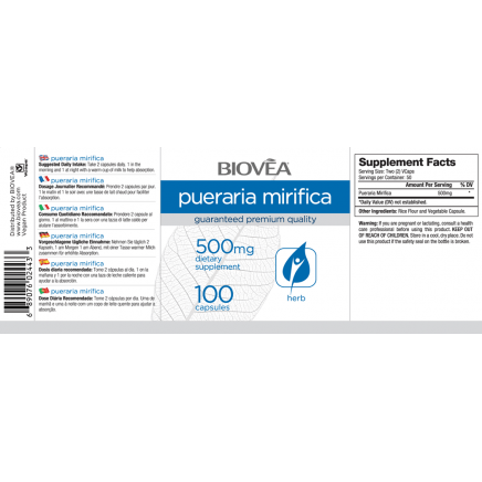 BVA-02443, BVA-02374 - Pueraria Mirifica 500 mg 100 Capsules в категория Билки.