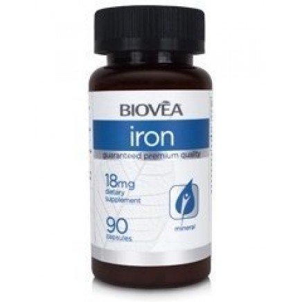 BVA-02272 - Iron 18 mg 90 Capsules в категория Минерали. Желязо (Iron) 18