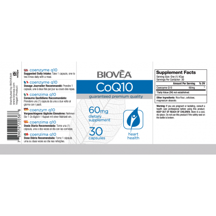 BVA-02036 - Coenzyme Q10 60 mg 30 Capsules в категория Антиоксиданти.