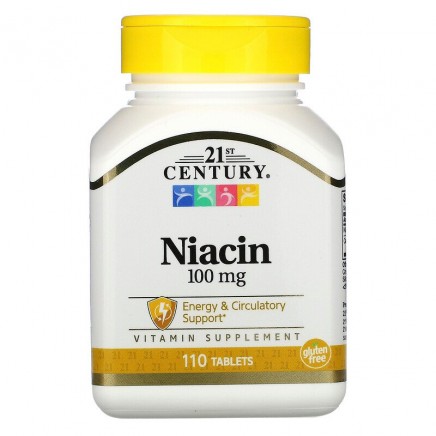CEN-21364 - Niacin 100 mg 110 Tablets в категория Витамини. Niacin 100 мг 110