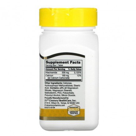 Мнения и ползи от Niacinamide четете в Zdrave365.com CEN-22550 - Prolonged Release Niacinamide 500 mg 110 Tablets в категория