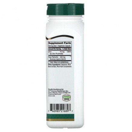 CEN-21689 - Saw Palmetto 450 mg 200 Vegetarian Capsules в категория Аритмия.