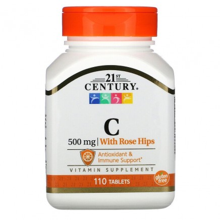 Мнения и ползи от Vitamin C With Rose Hips (Натурален Витамин C) 500 мг 110 таблетки четете в Zdrave365.com CEN-21002 - Vitamin C 500 mg With Rose Hips 110 Tablets в категория Витамини.