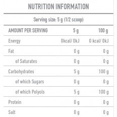 Sugar Free Sugar 500 gr Battery Nutrition Sugar Free Sugar 500 gr Battery Nutrition