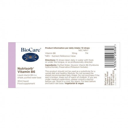 BCR-258306, BCR-993306 - Vitasorb® B6 30 ml в категория Витамини. Vitasorb® B6
