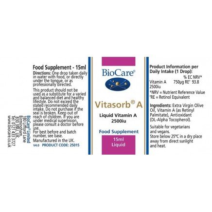 - Vitasorb Liquid Vitamin A 15 ml в категория . Vitasorb Течен витамин A 15
