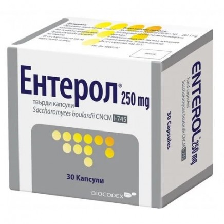 - Enterol 250 mg 30 Capsules в категория Стомашно-чревен