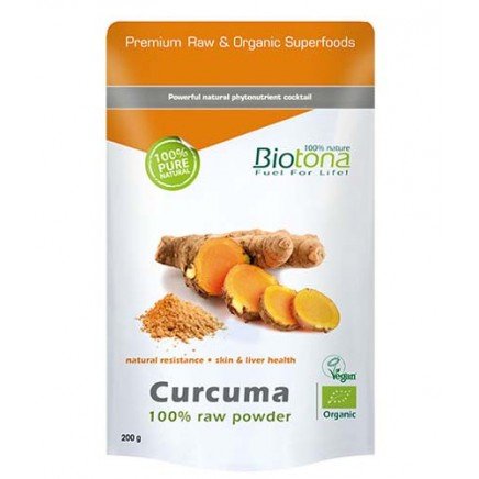 BIOT-013524 - Curcuma 100% Raw Powder 200 g в категория Артрит. Curcuma 100% Raw
