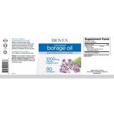 Borage Oil 1000 мг 90 гел-капсули Borage Oil 1000 мг 90 гел-капсули