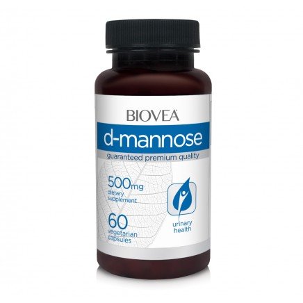 BVA-02189 - D-Mannose 500 mg 60 Vegetarian Capsules в категория Бъбреци и