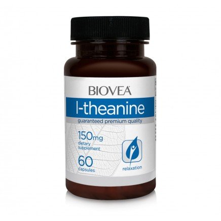 BVA-02287 - L-Theanine 150 mg 60 Capsules в категория Безсъние. L-Theanine 150