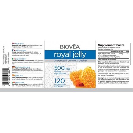 BVA-05996 - Royal Jelly 500 mg 60 Vegetarian Capsules в категория Менопауза.