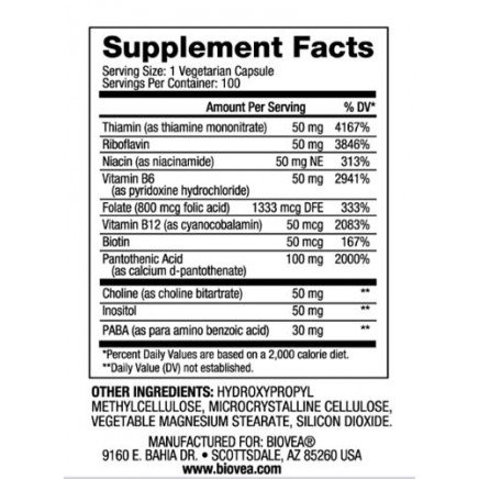 - Vitamin B-50 Complex 100 Vegetarian Capsules в категория Витамини. Vitamin