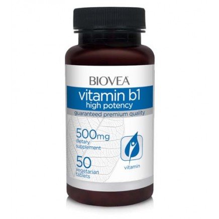BVA-02443 - Vitamin B1 High Potency 500 mg 50 Vegetarian Tablets в категория
