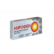 Нурофен 200 мг Ибупрофен 12 таблетки Нурофен 200 мг Ибупрофен 12 таблетки