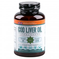 Cod Liver Oil + Fenugreek 1000 мг 60/90/130 гел-капсули