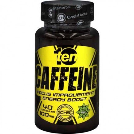 CVH-950914 - 10/Ten Caffeine 100 mg 40 Capsules в категория Отслабване. 10/Ten