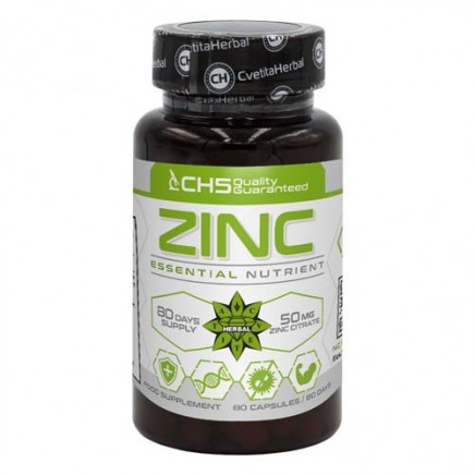 CVH-950891 - Zinc 50 mg Zinc Citrate 80 Capsules в категория Минерали. Zinc 50